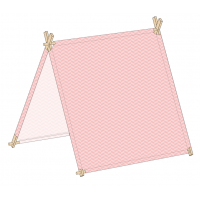 X Frame Outdoor Pet Panner Tent Pink Chevron Pet Playhouse Playhome