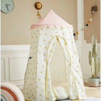 Pop Up Canopy Yellow Stars For Kids Children Asweets Playhouse Tent